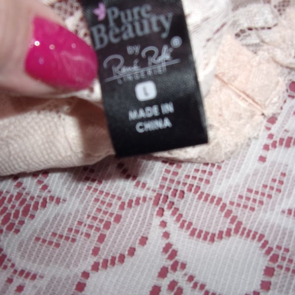 FREE W/ BUNDLE ORDER Rene Rofe Lace Bralette Blush Pink Sz L One Per Order - Picture 5 of 6